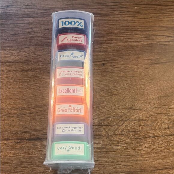 Colorful Teacher Stamp Set - Picture 1 of 3